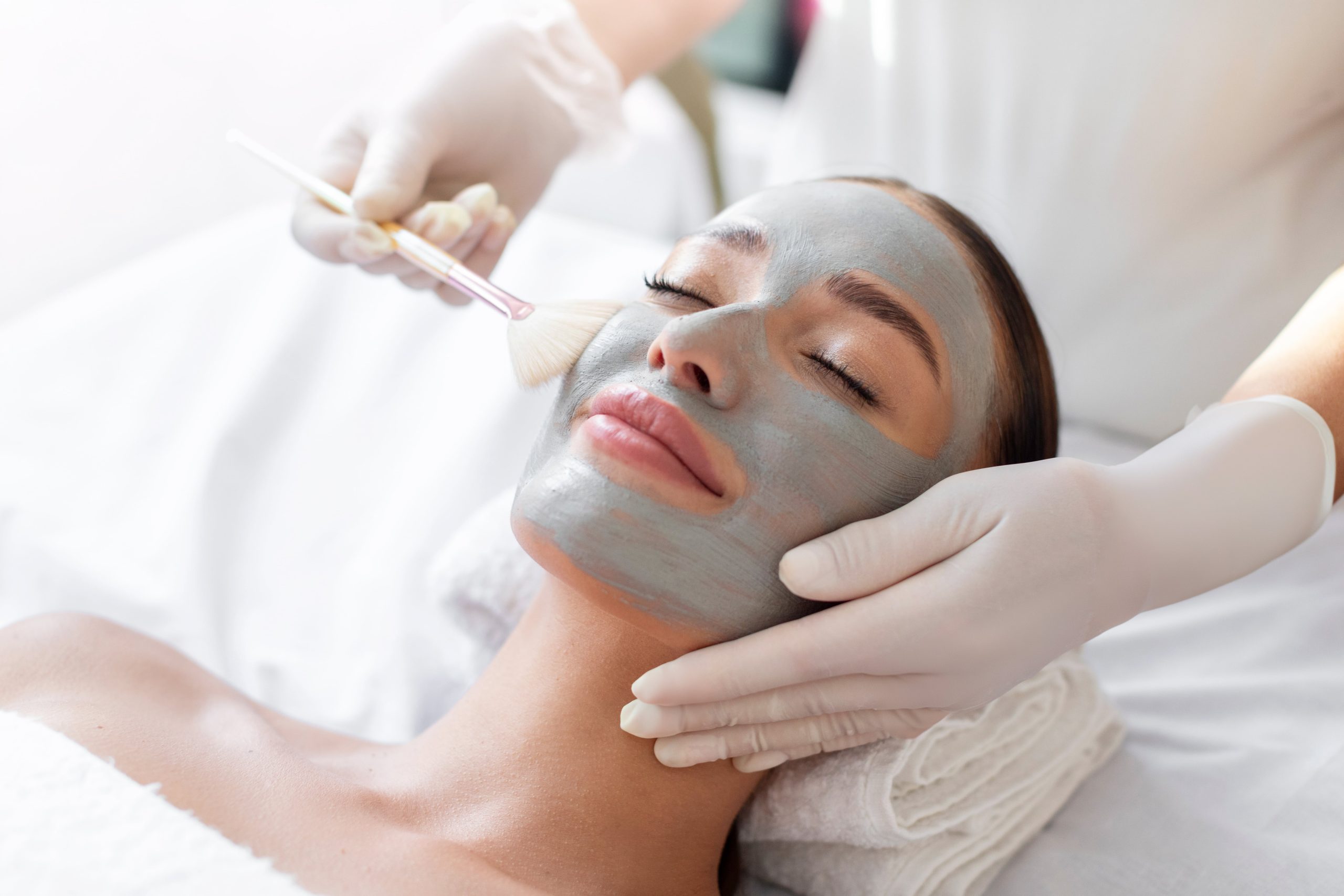 Woman receiving a rejuvenating European facial at BGY Skin Aesthetics and Spa in Jupiter, FL. Enjoy deep cleansing, exfoliation, and hydration for a radiant complexion.